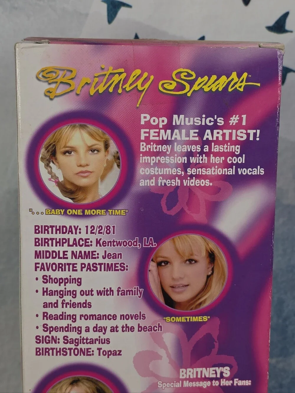 Britney Spears Baby One More Time Play Along Doll NWT Vintage 90s
